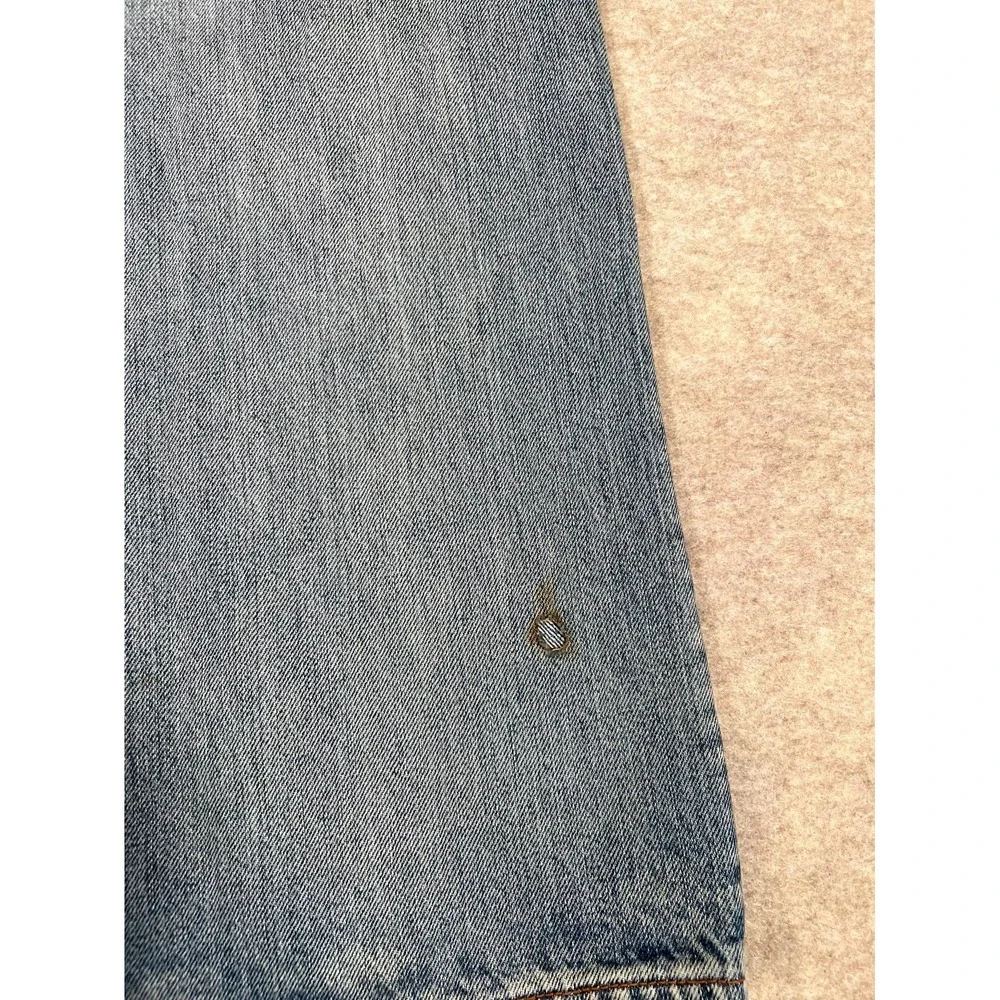 Levis 501 Original Fit Straight Jeans Mens‎ 36x34 Blue Denim Cotton Medium Wash